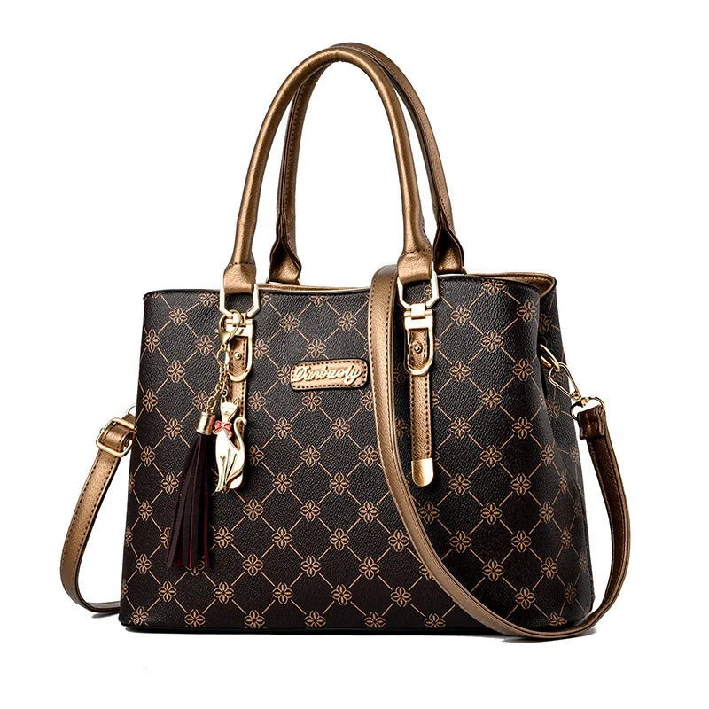 Elegant Women Shoulder Bag - Versatile Faux Suede