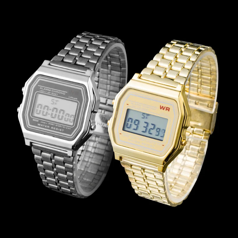 Elegant Digital Sports Watch - Multi-Functional LED Timepiece