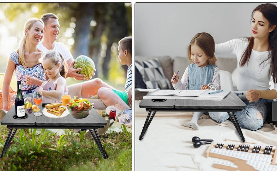 Premium Adjustable Lap Desk - Foldable & Ventilated