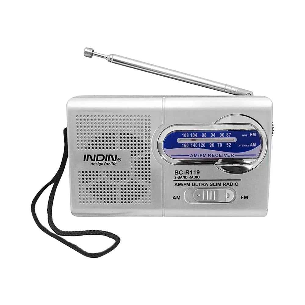 Compact Mini Portable Radio - AM FM Travel Audio Device