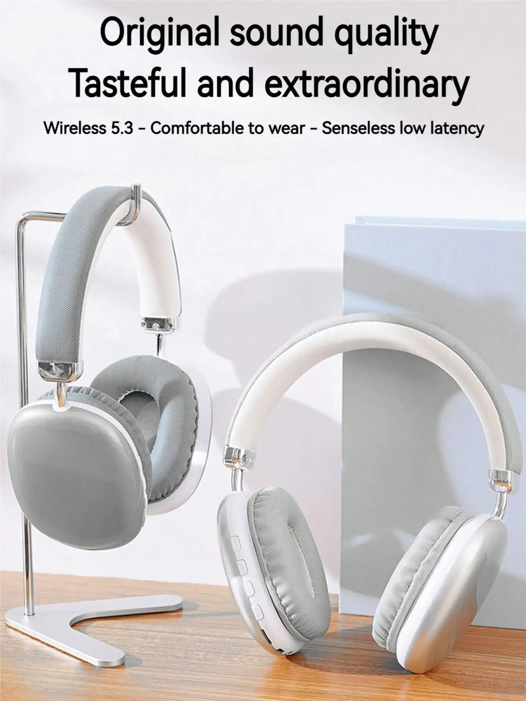 Premium Over Ear Wireless Headphones - HiFi Sound & Comfort