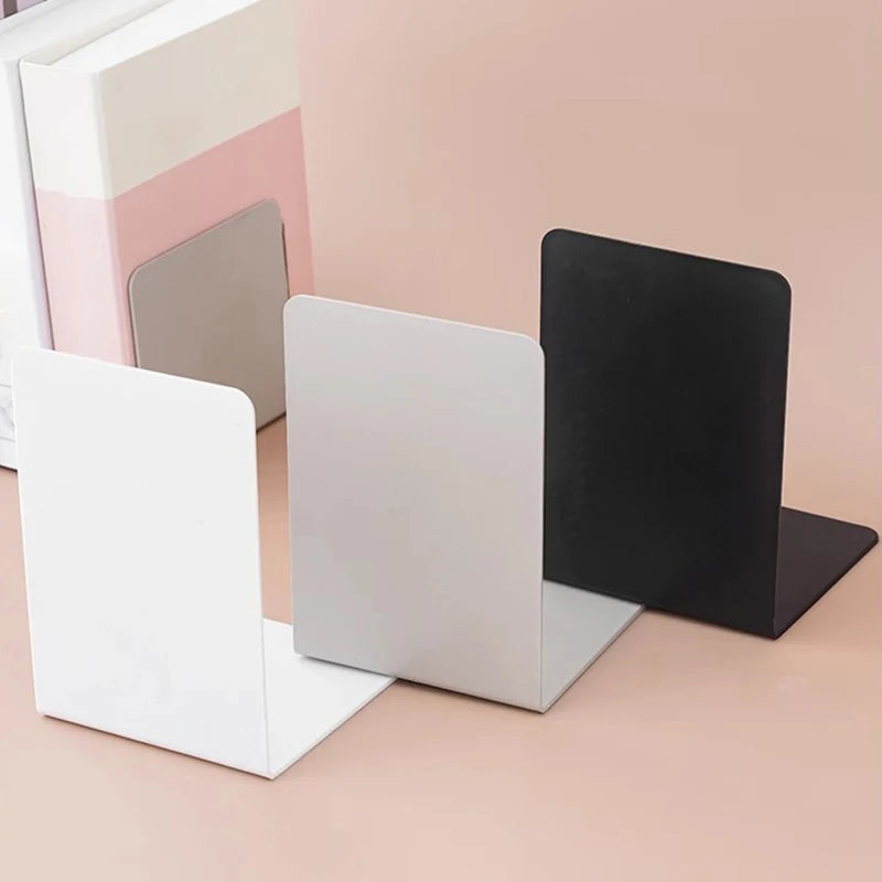 Elegant L-Shaped Desk Bookends - Durable Display Stand