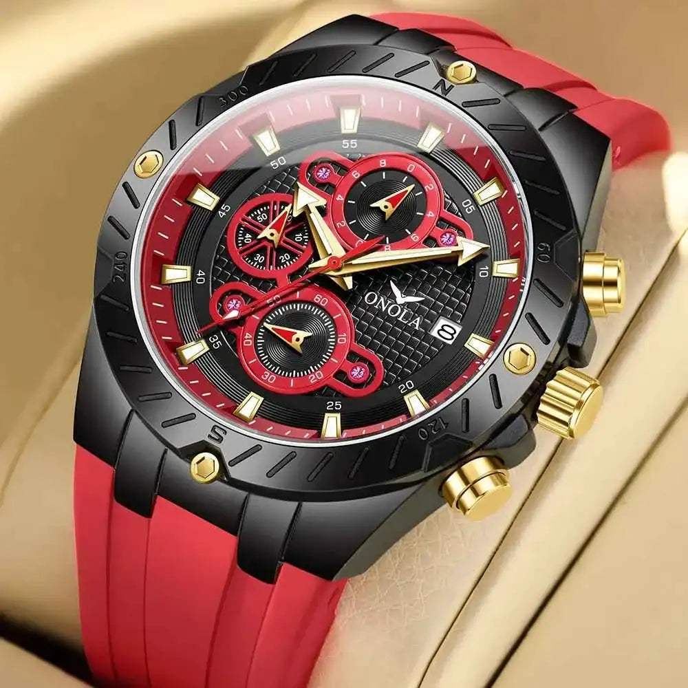 Premium Men's Sports Quartz Watch - Luminous & Waterproof