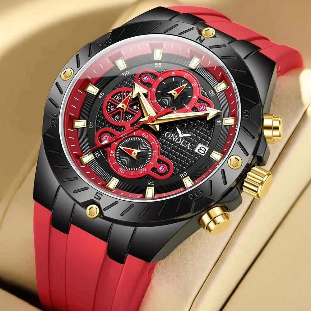 Premium Men's Sports Quartz Watch - Luminous & Waterproof