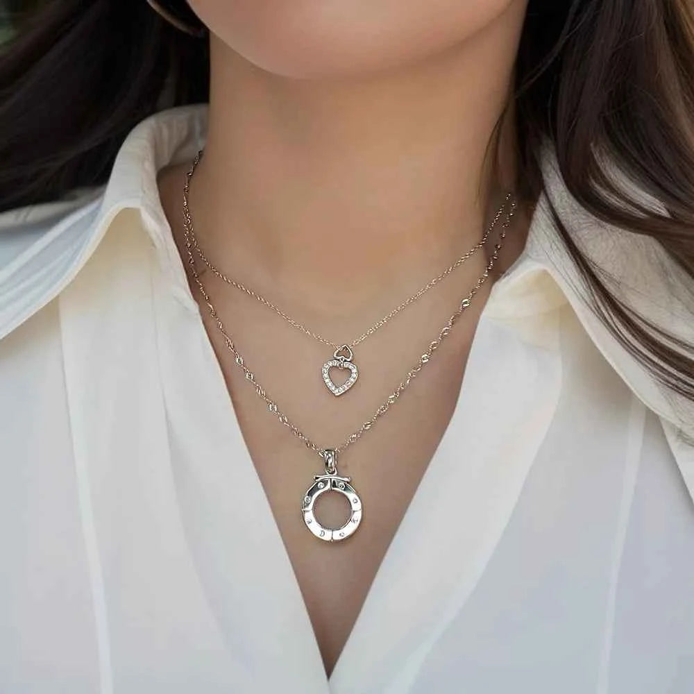 Steps of Heaven Luxury Detachable Titanium Necklace for Women