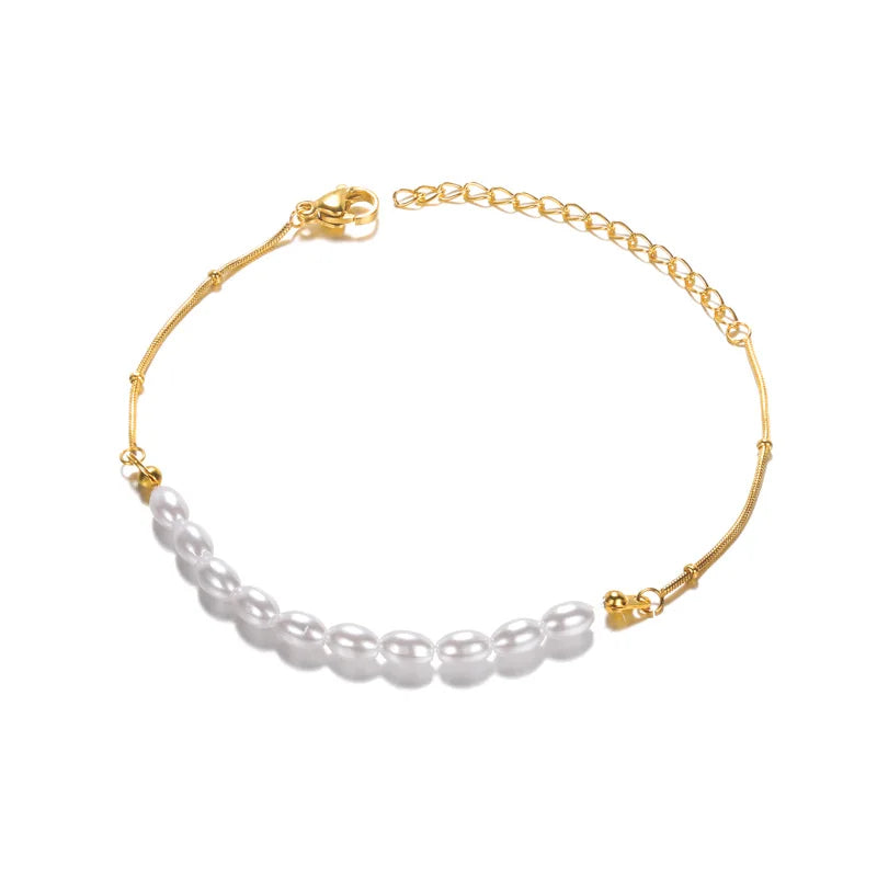 Elegant Zircon Flowers Bracelet - Luxury Gold Steel Jewelry
