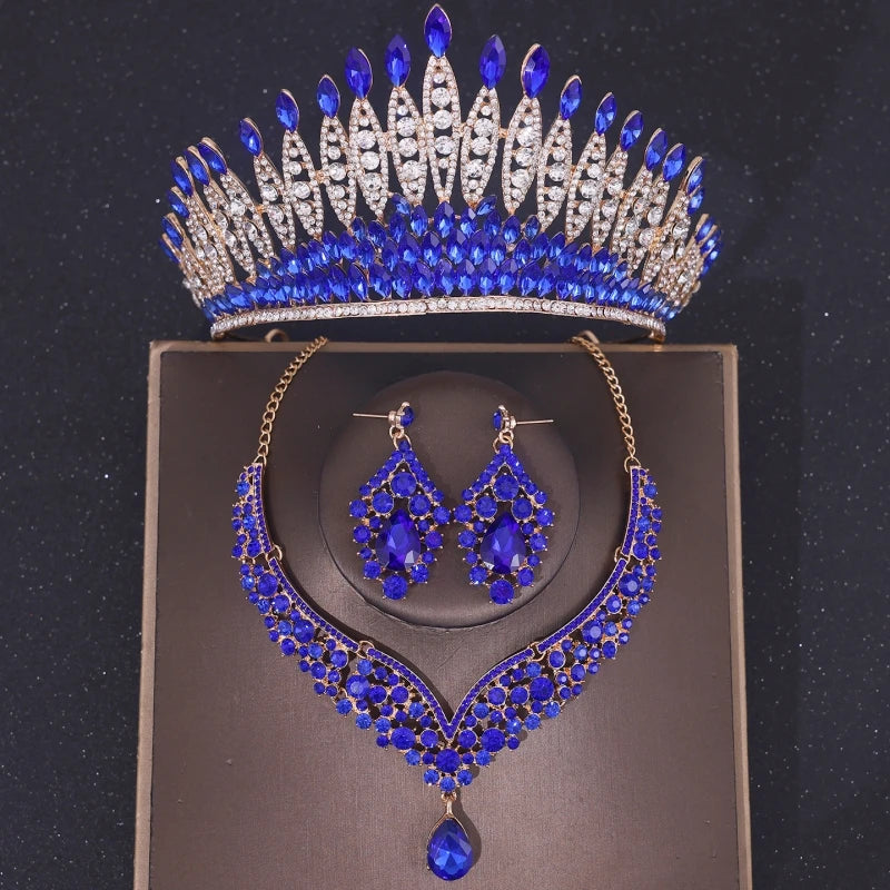 Luxury Crystal Crown & Bridal Jewelry Set