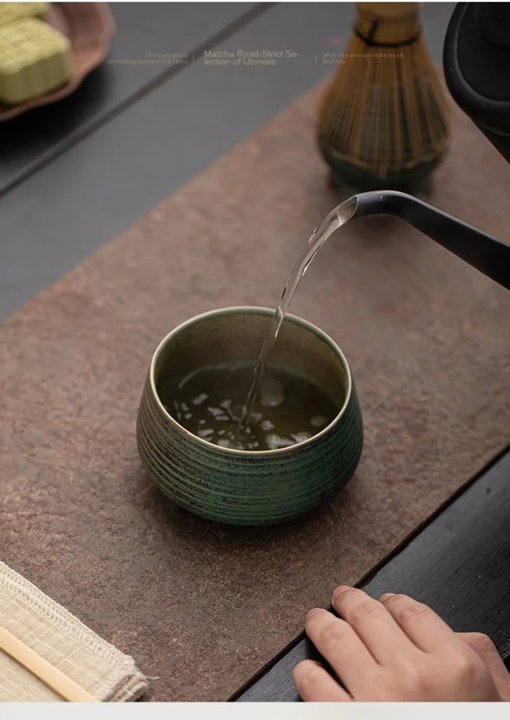 Premium Ceramic Matcha Bowl - Smooth Large Capacity