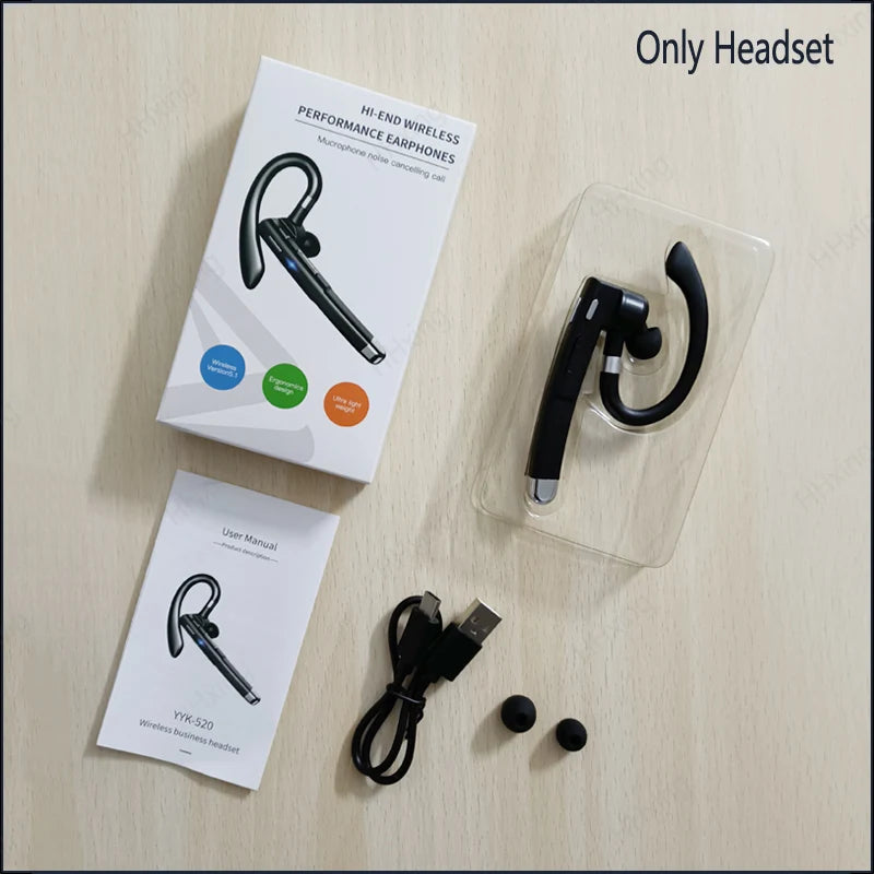 Premium Wireless Bluetooth Headset with Microphone & Noise Cancellation