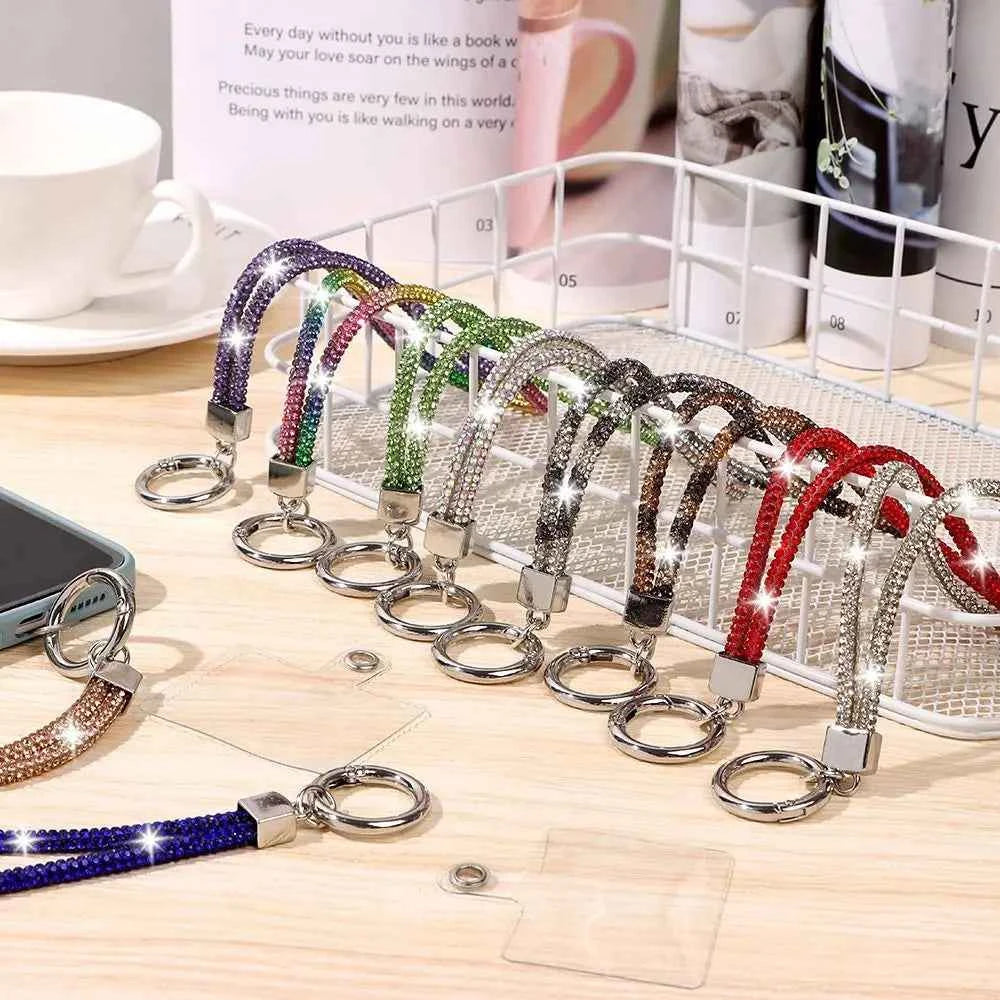 Luxury Rhinestone Phone Lanyard Strap - Sparkling Crystal Chain