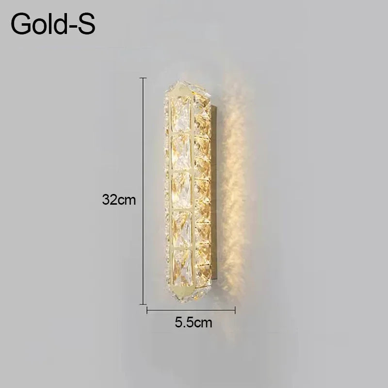 Luxury Modern Oval LED Crystal Wall Lamp - Indoor Light Fixture