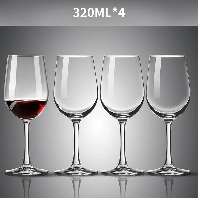 Elegant European Red Wine Glasses - Luxurious Decanter Set