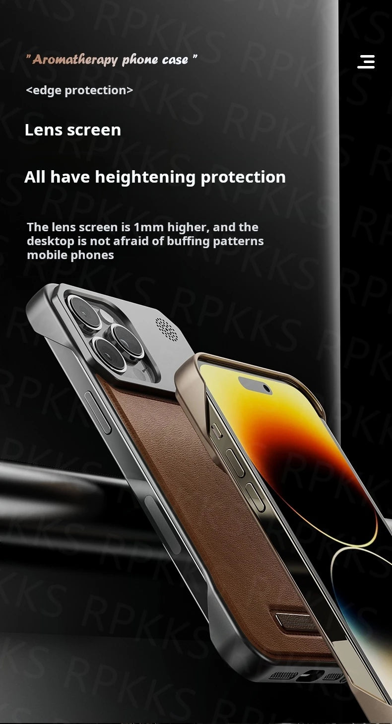 Premium iPhone Leather Case Magsafe - Magnetic & Frameless Armor