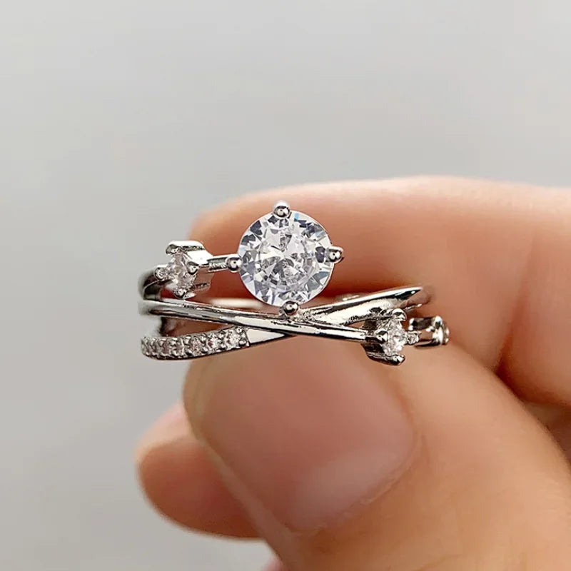 Elegant Eternity Ring - Brilliant Round Zirconia Wedding Band