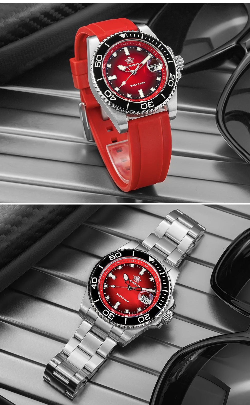 Luxury Men's Diving Watch - 200M Waterproof & Luminous