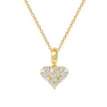 Elegant Titanium Steel Heart Necklace - Gold Fashion Jewelry