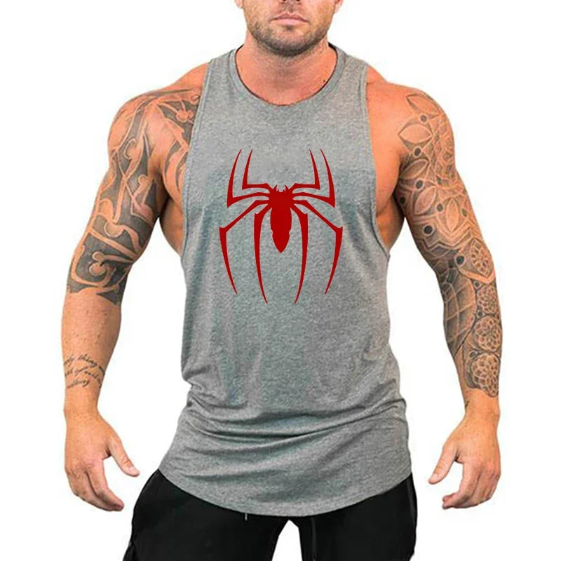 Breathable Men's Running Tank Top - Cotton Gym Sleeveless Shirt