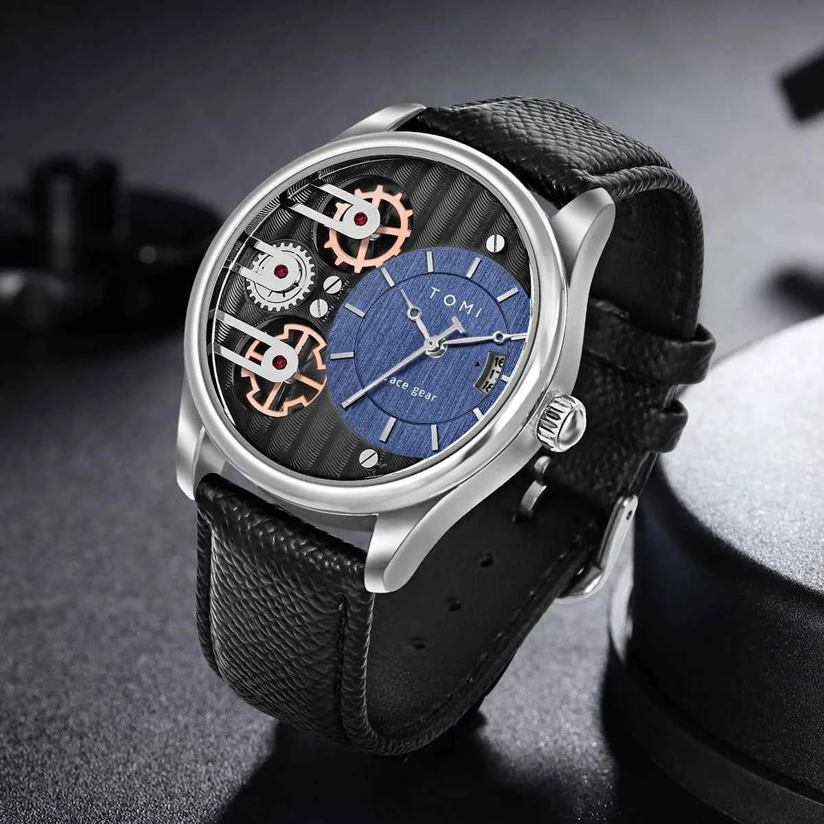 Luxury Business Mens Quartz Watch with Detachable Straps