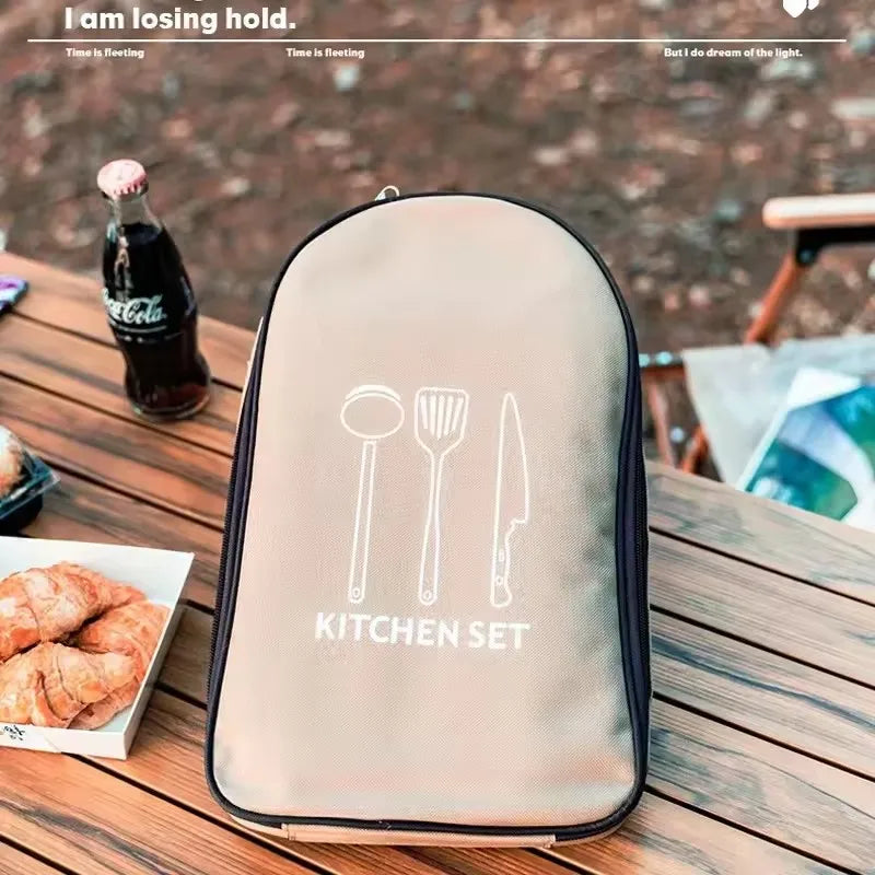 Premium Camping Cookware Set - Portable Stainless Steel