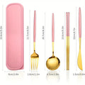 Elegant Portable Cutlery Set - Stainless Steel with Storage