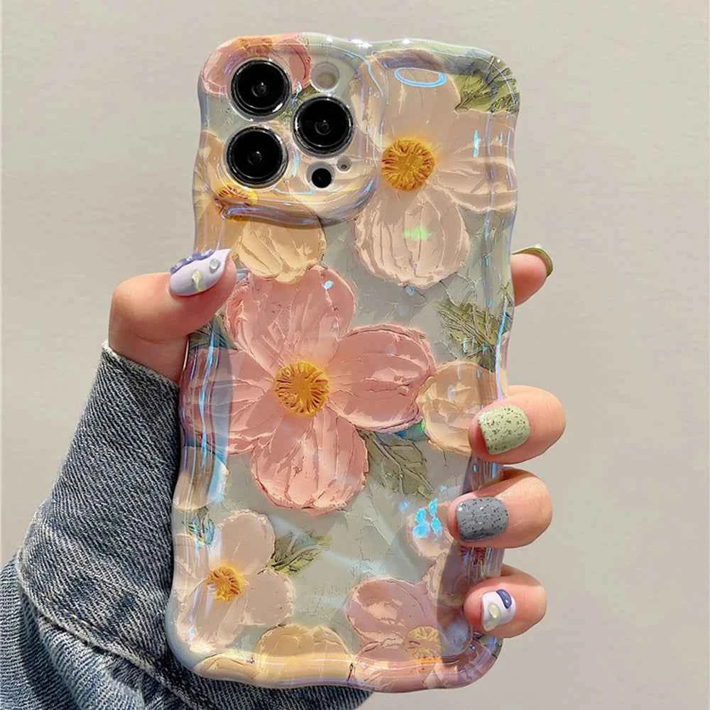 Luxury Oil Painting Phone Case - Artistic Shockproof Cover