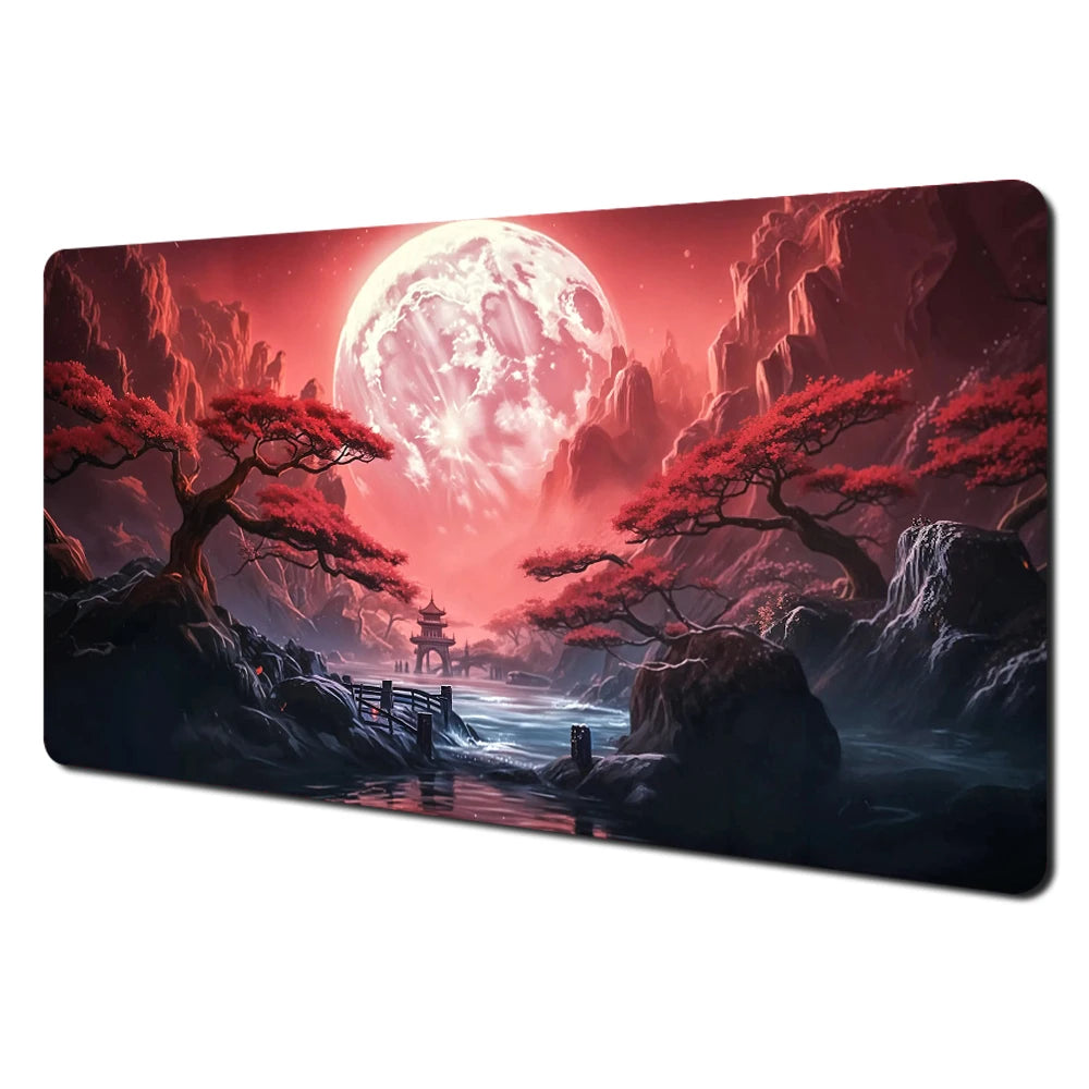 Premium Large Mouse Pad - Anti-Slip Art Landscape Desk Mat