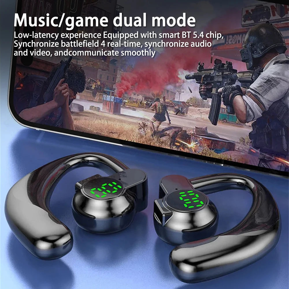 Premium Bluetooth Ear Hook Headphones - Noise Cancelling & Hands-Free