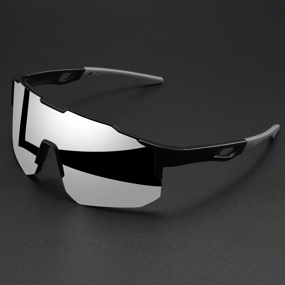 Premium Oversized Sports Sunglasses - UV400 Wraparound Design