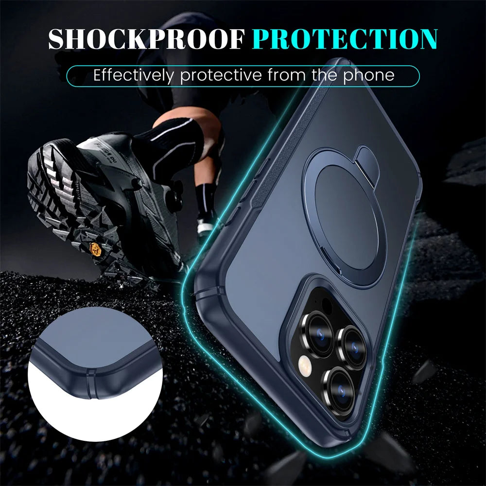 Premium Magnetic iPhone Case with Foldable Stand