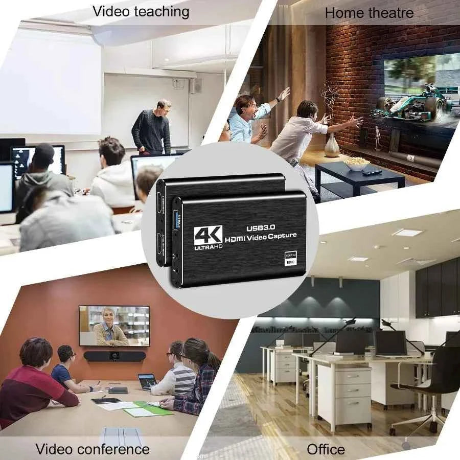 Professional 4K USB 3.0 Video Capture Card - Low Latency & HD Recording