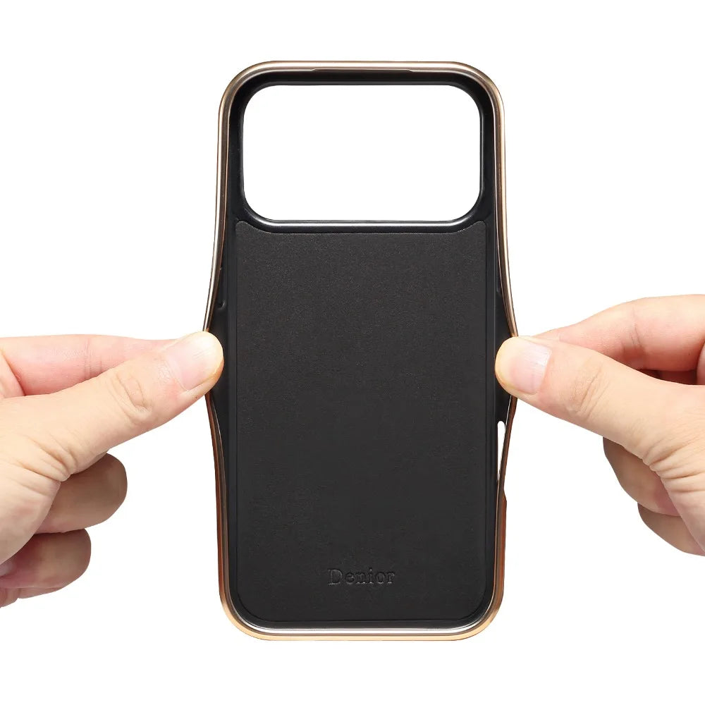 Premium iPhone Leather Case - Full-Grain & Hybrid Protection