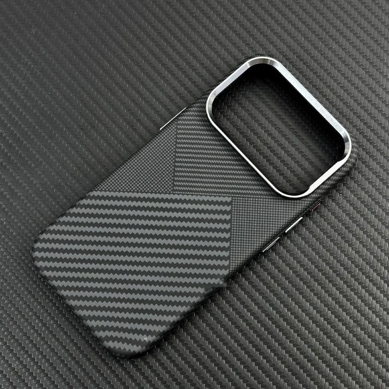 Luxury Carbon Fiber iPhone Case - MagSafe & Shockproof