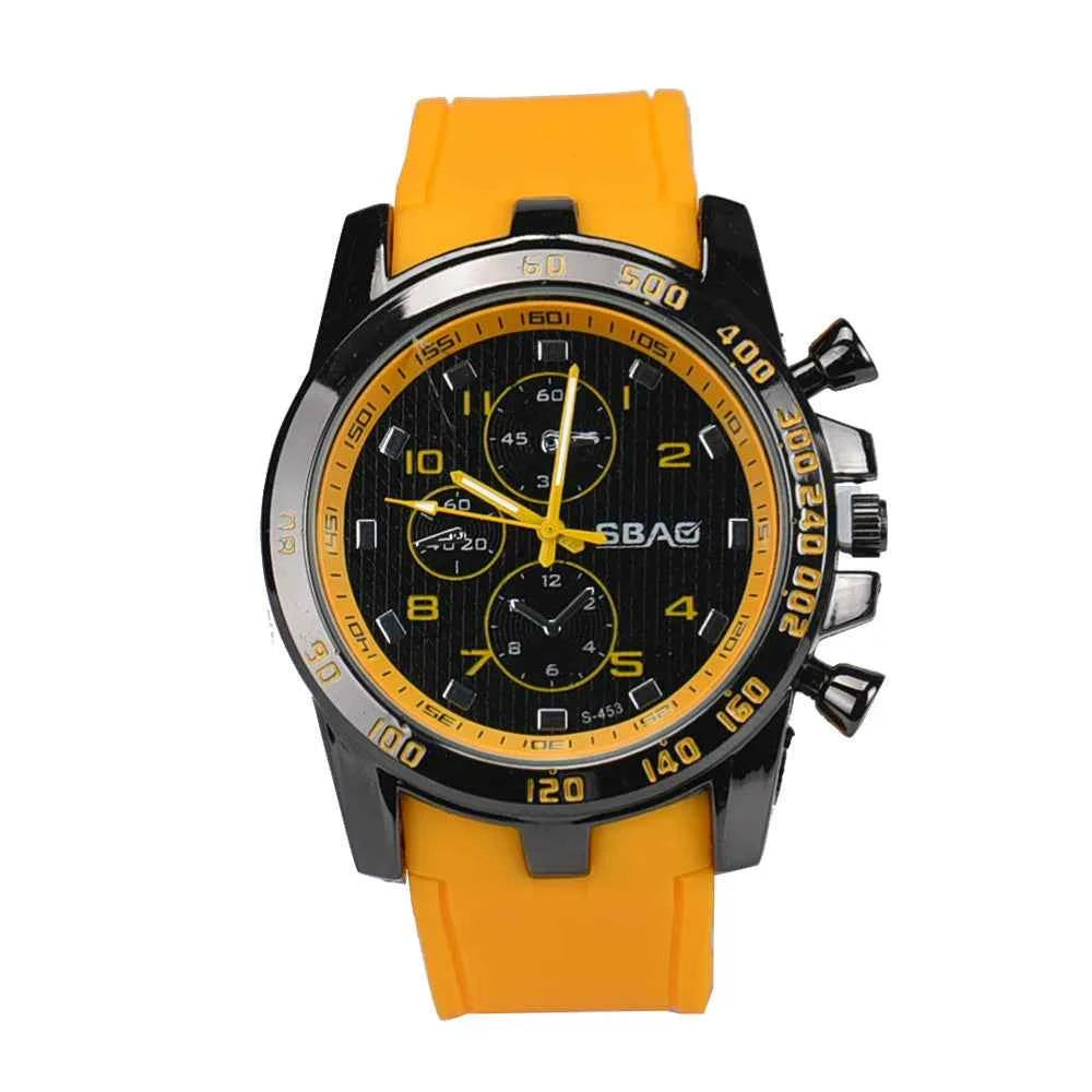 Luxury Men's Quartz Watch - Waterproof Silicone Strap