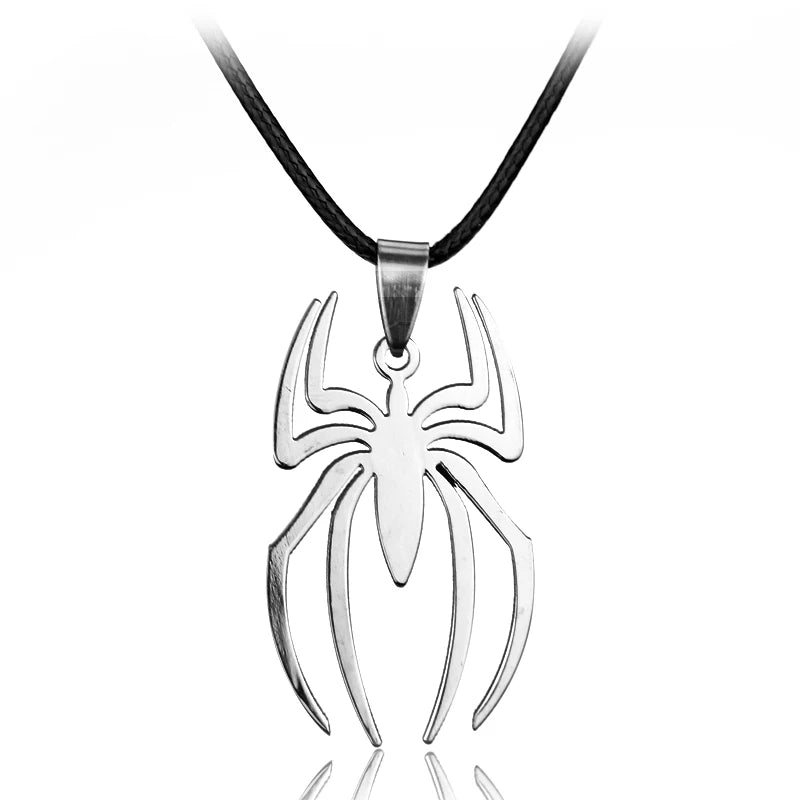 Vintage Spider Pendant Necklace - Gothic Punk Chain