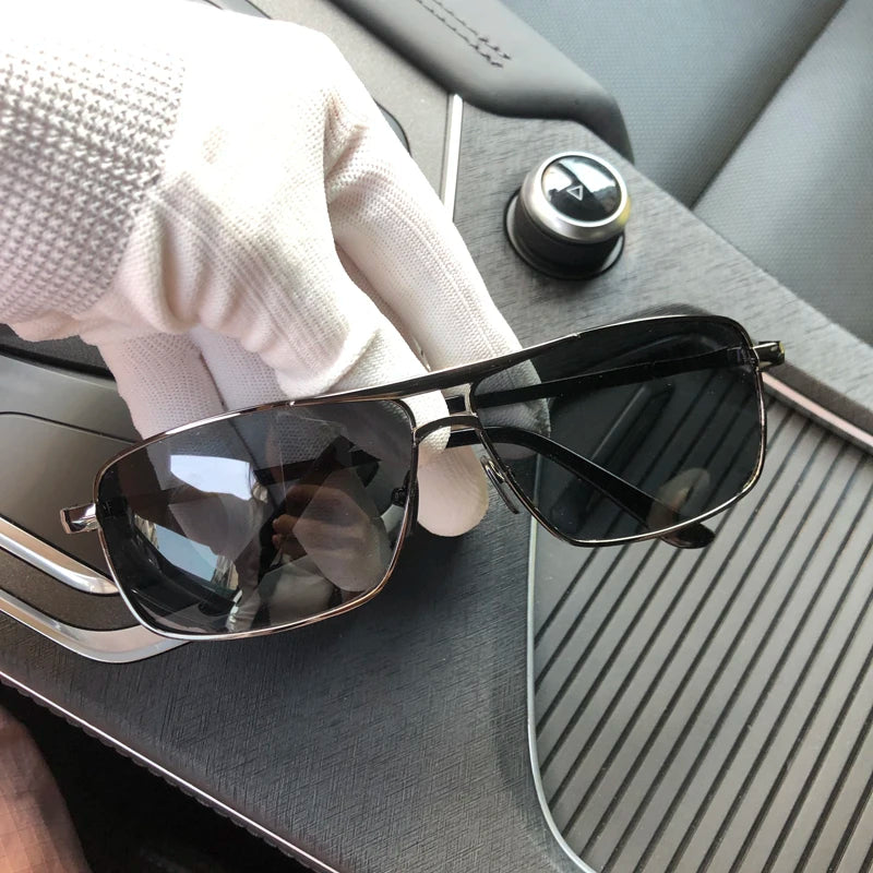 Retro Double Beam Sunglasses - Metal Frame UV400