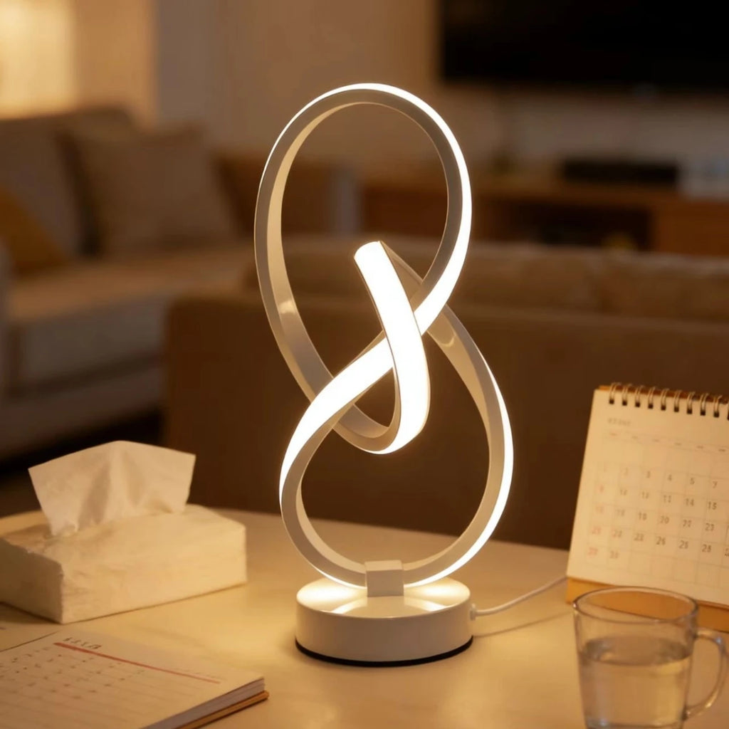 Elegant LED Desk Lamp with USB - 3 Color Adjustable