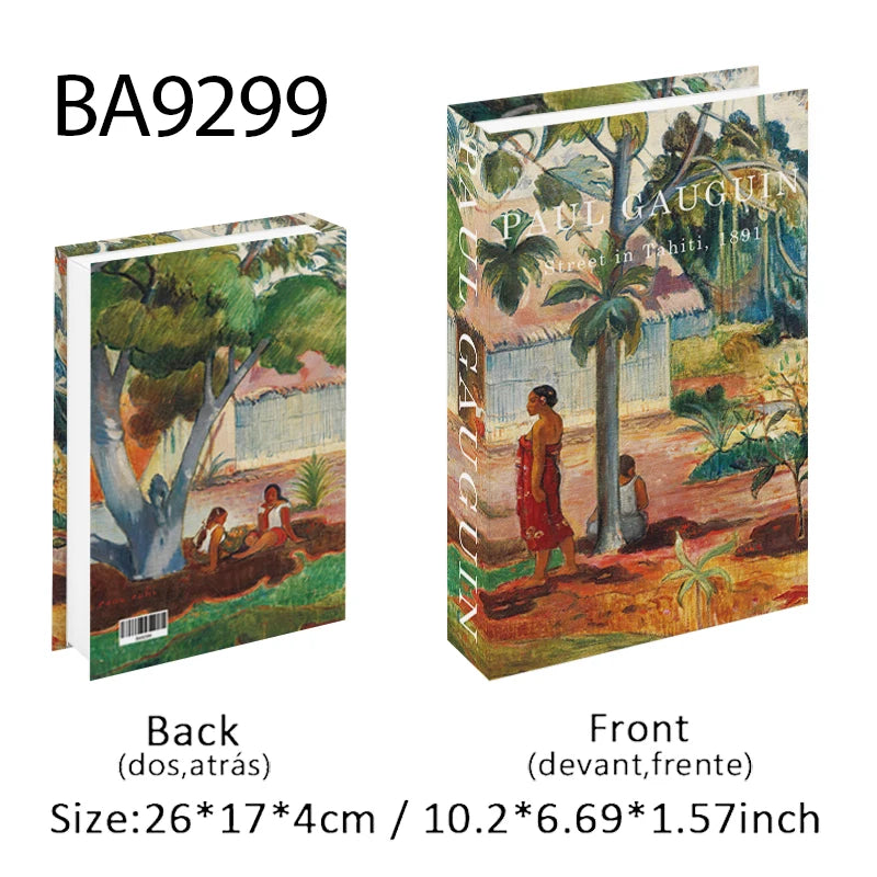 Elegant Luxury Decorative Books - Van Gogh Monet Picasso Series