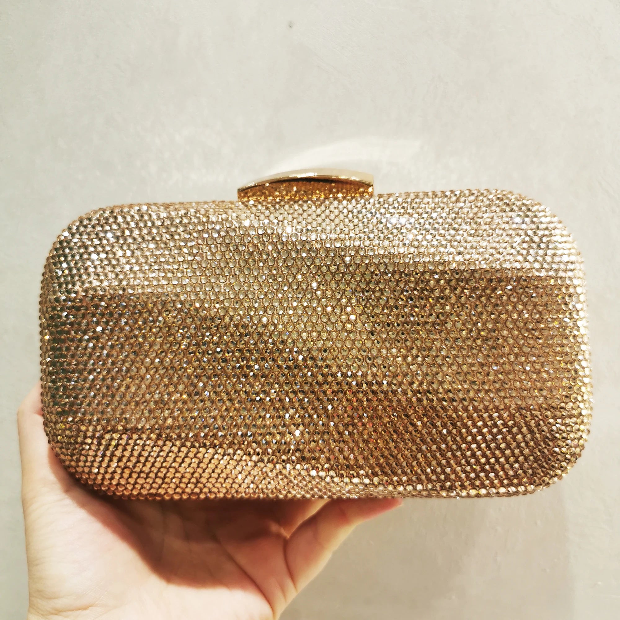Elegant Crystal Clutch Evening Bag - Luxury Minaudiere Handbag