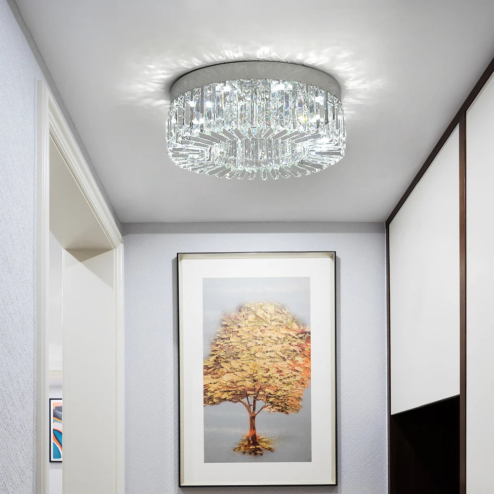 Elegant Modern Crystal Chandelier - LED Ceiling Light