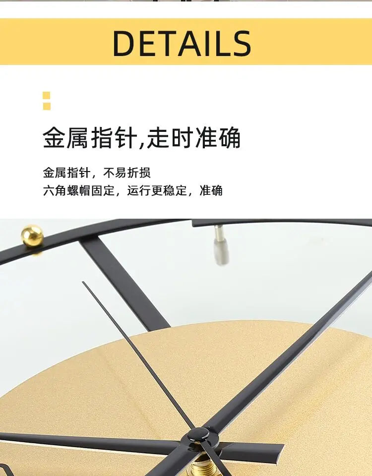 Elegant Premium Nordic Wall Clock - Modern Digital Design