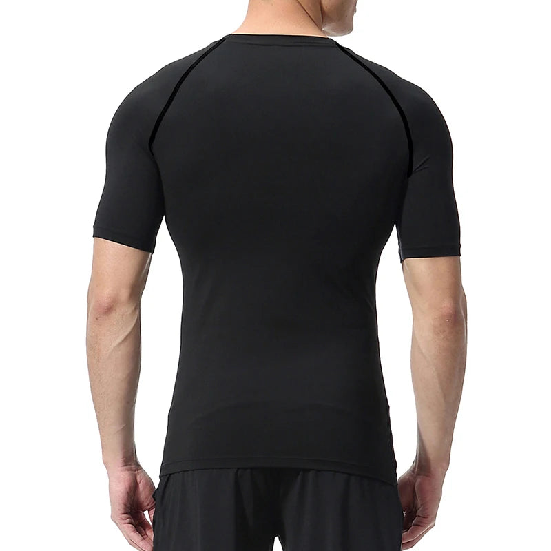 Premium Men's Spider Graphic Compression Shirt - Quick Dry Rash Guard