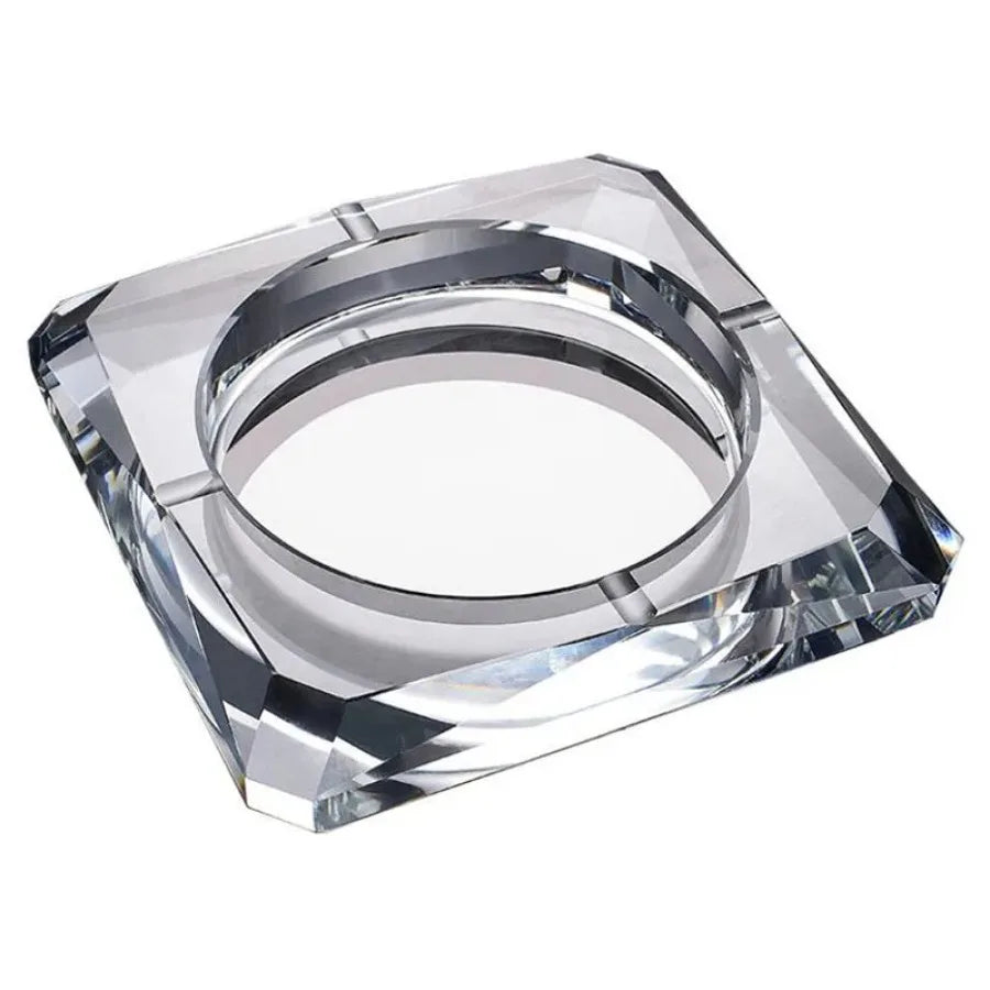 Elegant Crystal Ashtray - Luxury KTV Bar Accessory