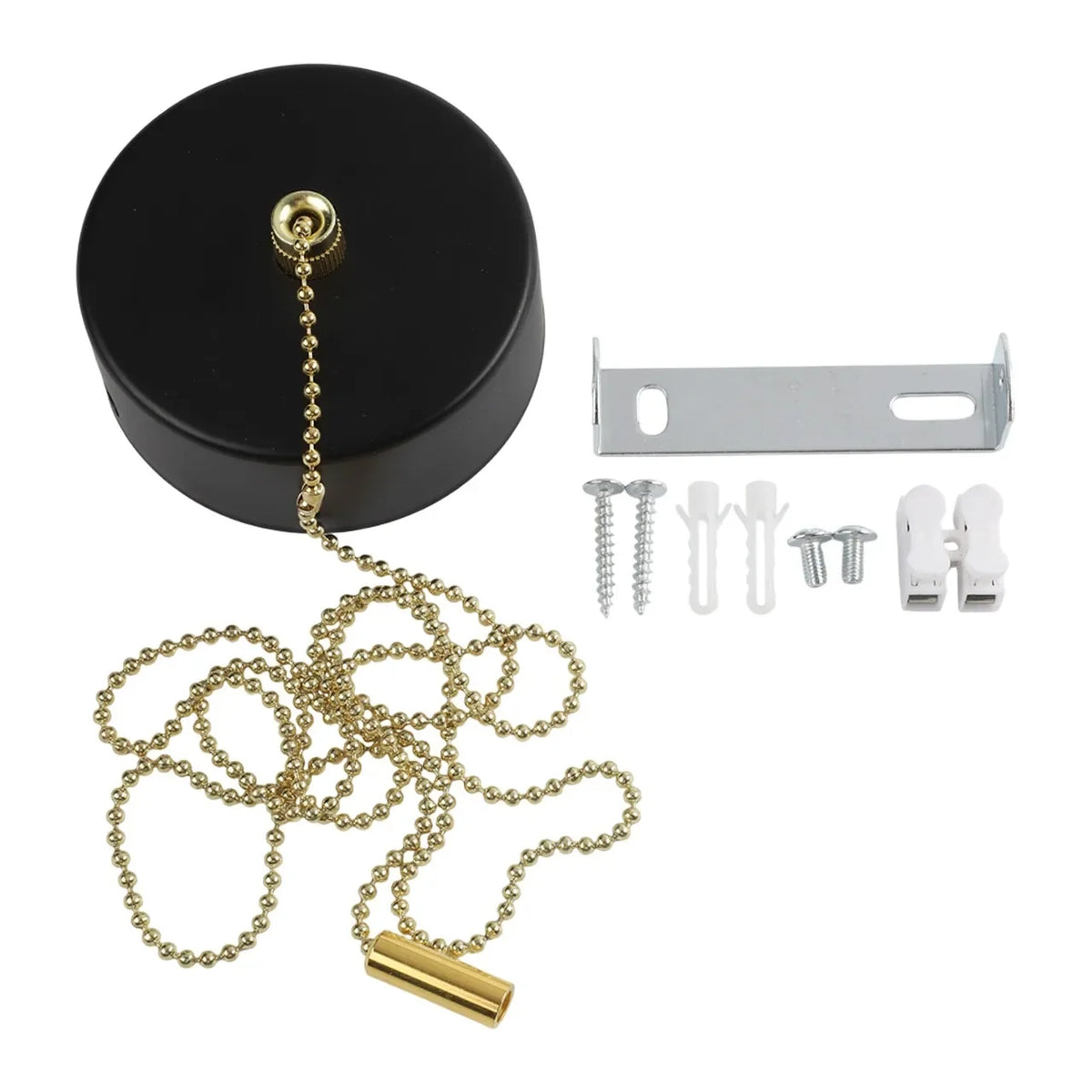 Luxury Pull Cord Light Switch - Modern Gold Bathroom Decor