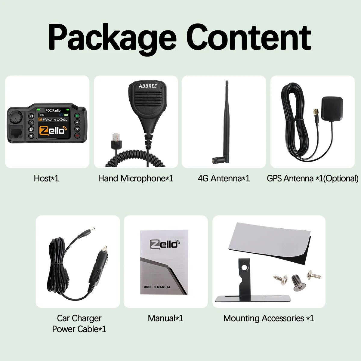 Professional Network Car Walkie Talkie - Global POC Radio GPS