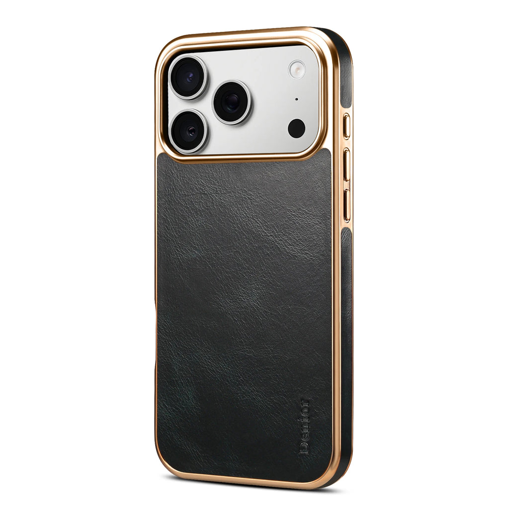 Premium iPhone Leather Case - Full-Grain & Hybrid Protection