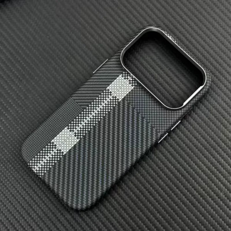 Luxury Carbon Fiber iPhone Case - MagSafe & Shockproof
