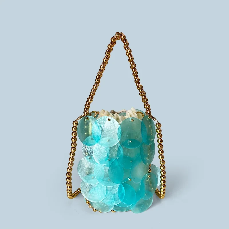 Elegant Sparkle Bead Bag - Handmade Mermaid Princess Design