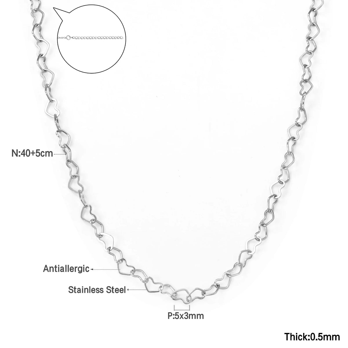 Elegant Gold Plated Stainless Steel Chain Necklace & Bracelet