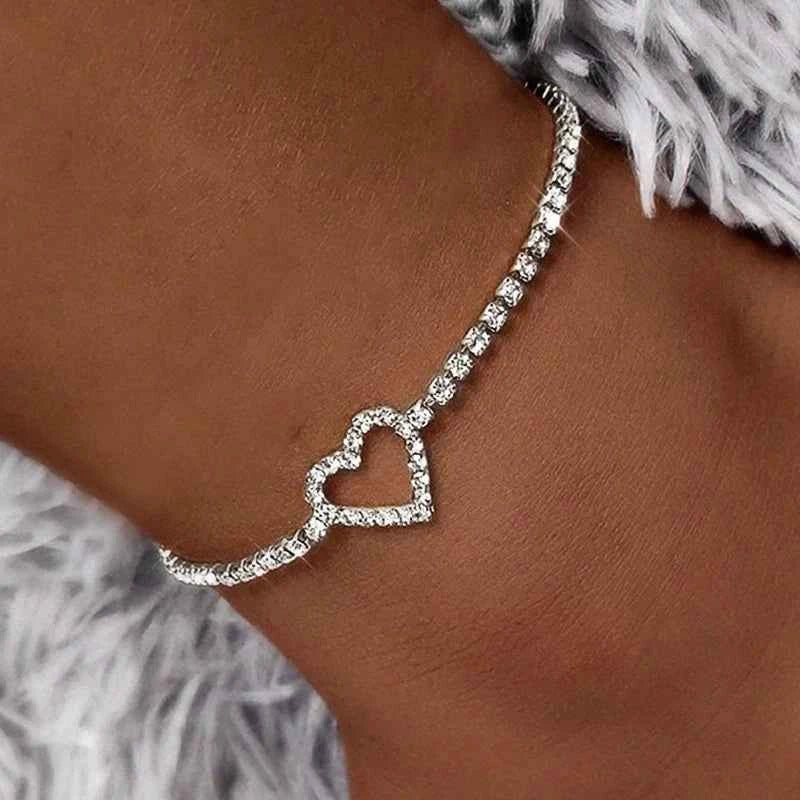 Stunning Rhinestone Chain Anklet - Luxury Leg Bracelet