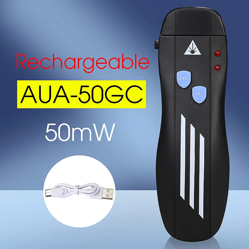 Professional Visual Fault Locator - Rechargeable Fiber Tester